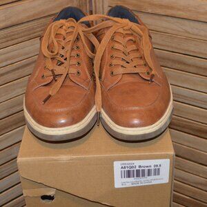 Jousen Milan 9.5 Faux Leather Brown Casual Shoes